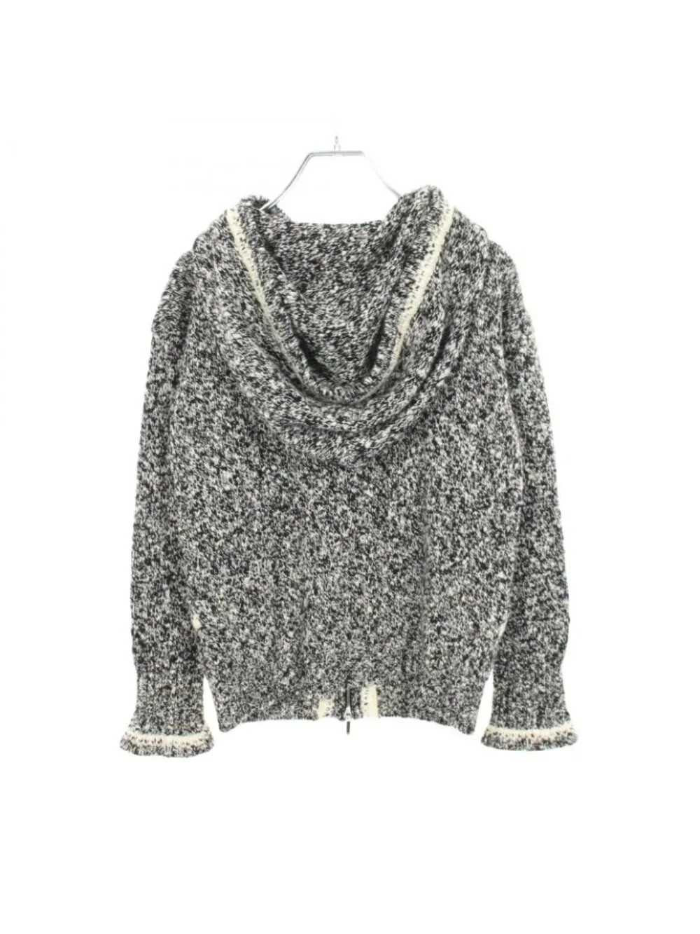 Chanel Hoodie Knit Black Cashmere